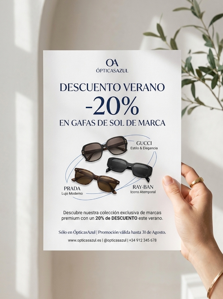 Flyer AzulOpticas Mockup