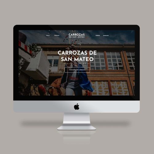 diseño web dia de carrozas
