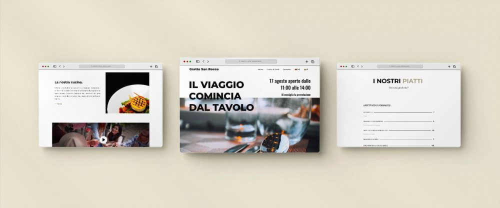 Diseño web grotto san rocco Axolot